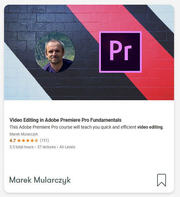 Adobe Premiere Pro Fundamentals Udemy course